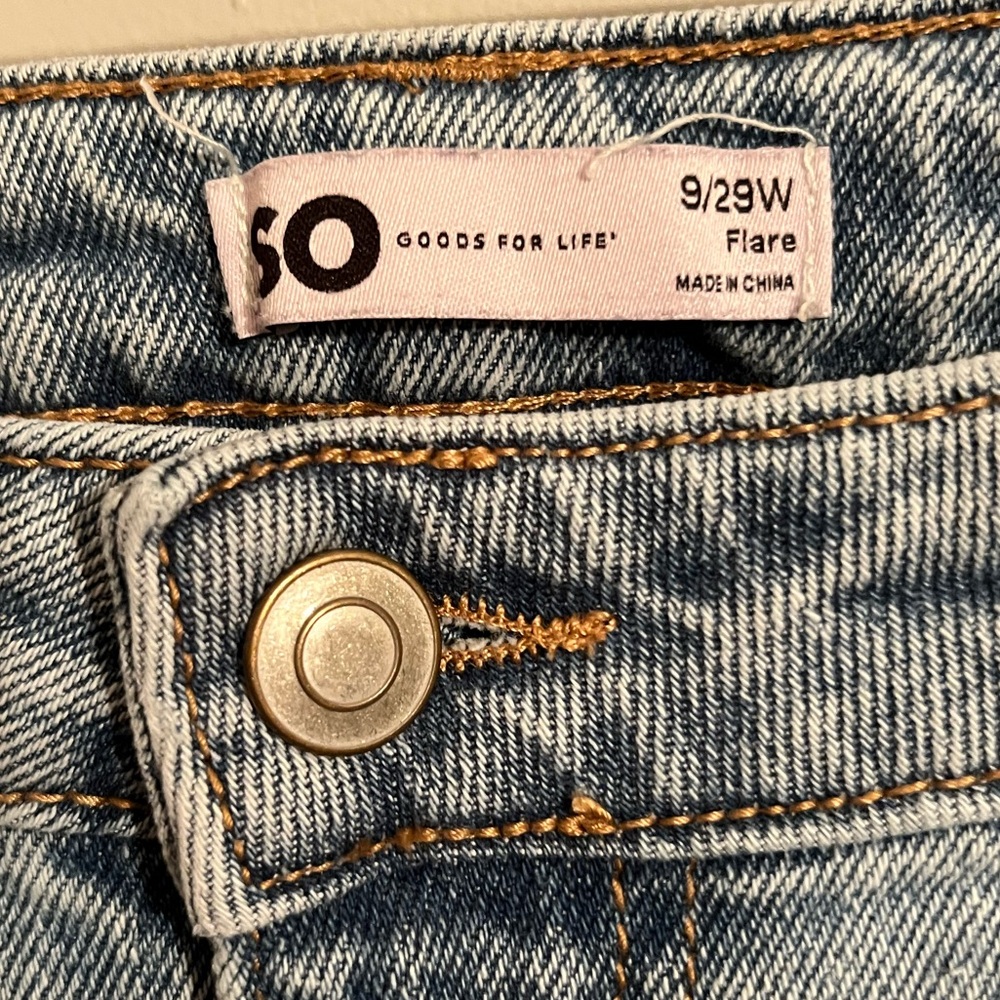 Patchwork Flared Jeans - image 7